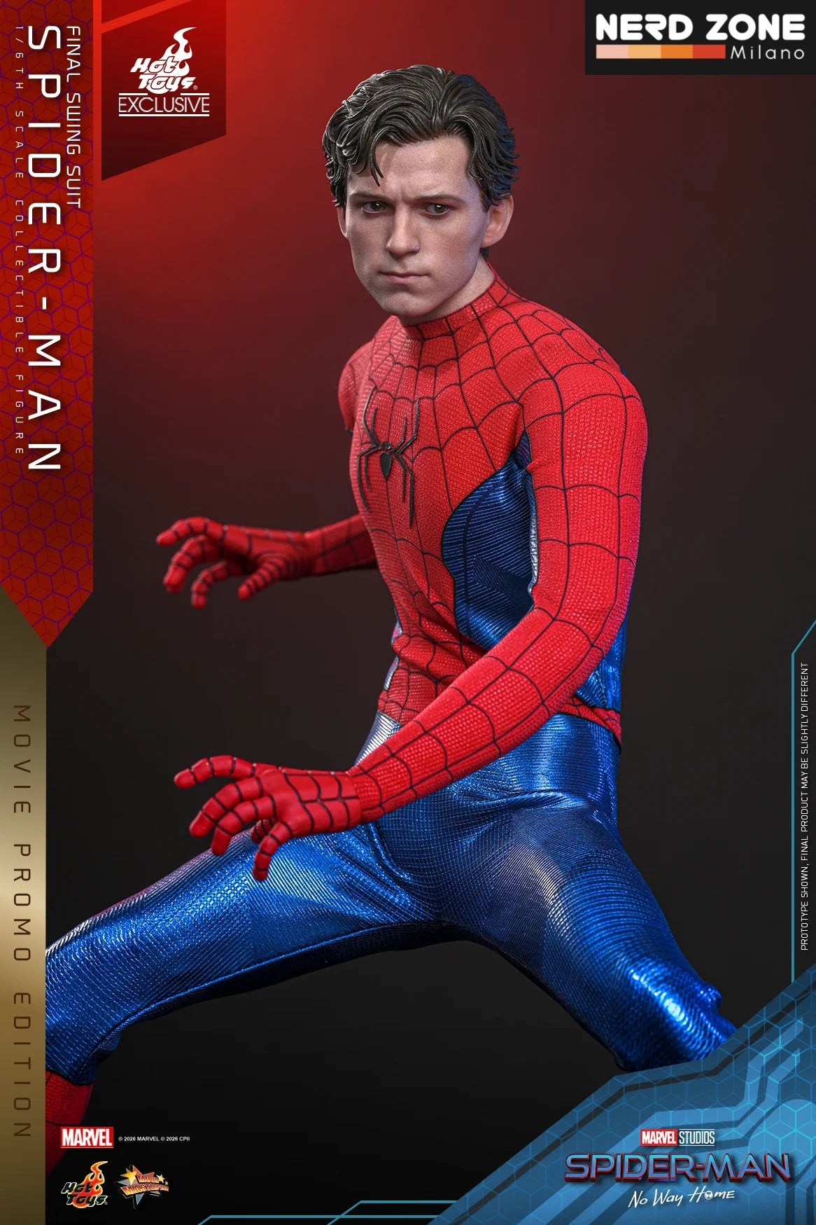 PRE ORDINE - HOT TOYS Spider-Man (Final Swing Suit) (Movie Promo Edition) Exclusive MMS862