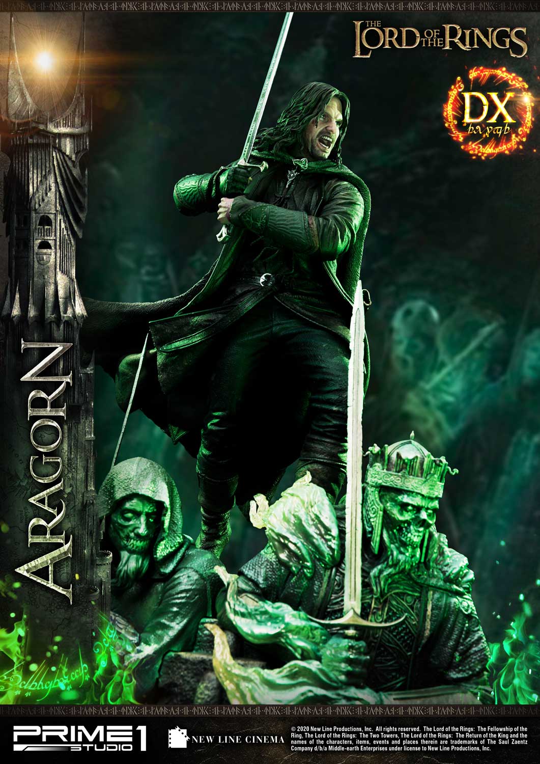 PRIME 1 STUDIO - Lord of the Rings: Deluxe Aragorn 1:4 Scale Statue