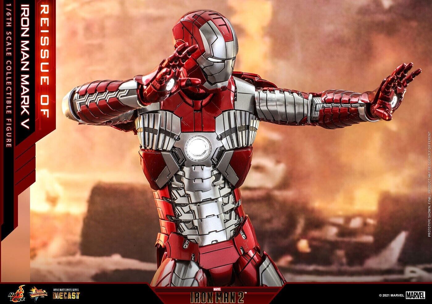 HOT TOYS - Iron Man Mark V - Movie Masterpiece Series Diecast – Iron Man 2