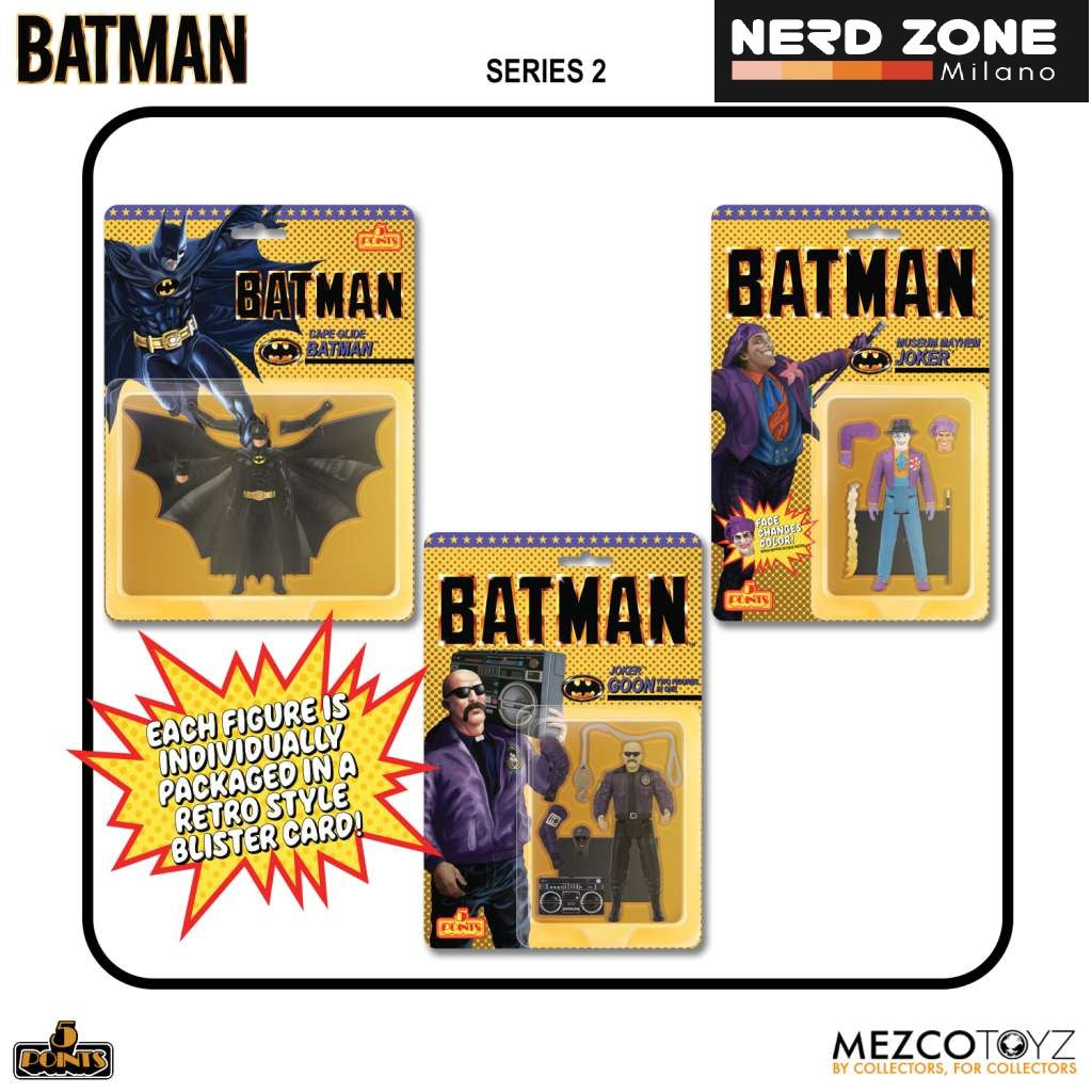 MEZCO - 5 points Batman 1989 Series 2 Af Set (3)