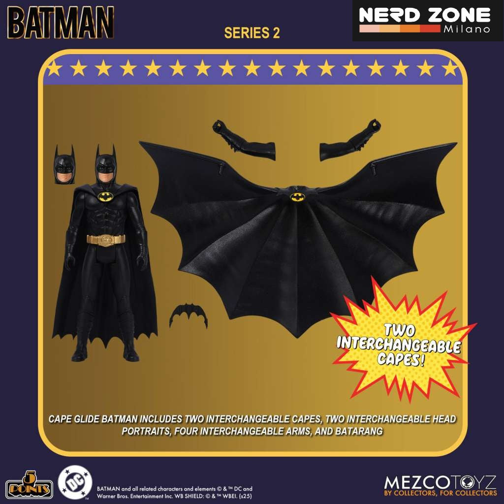 MEZCO - 5 points Batman 1989 Series 2 Af Set (3)