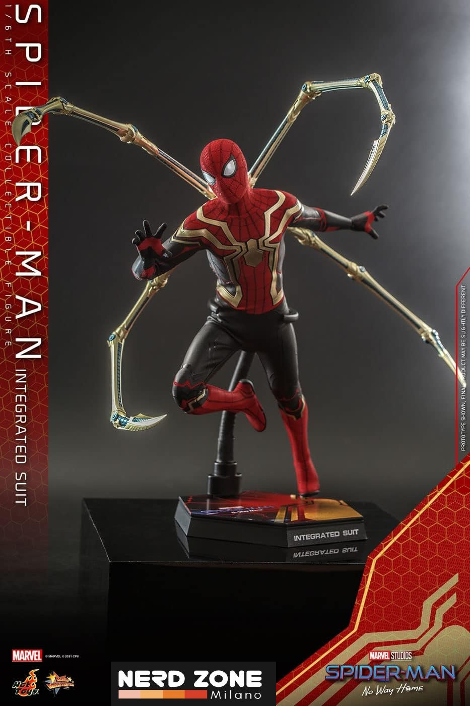 HOT TOYS - Spider-Man: No Way Home – Spider-Man (Integrated Suit) 29 cm MMS623