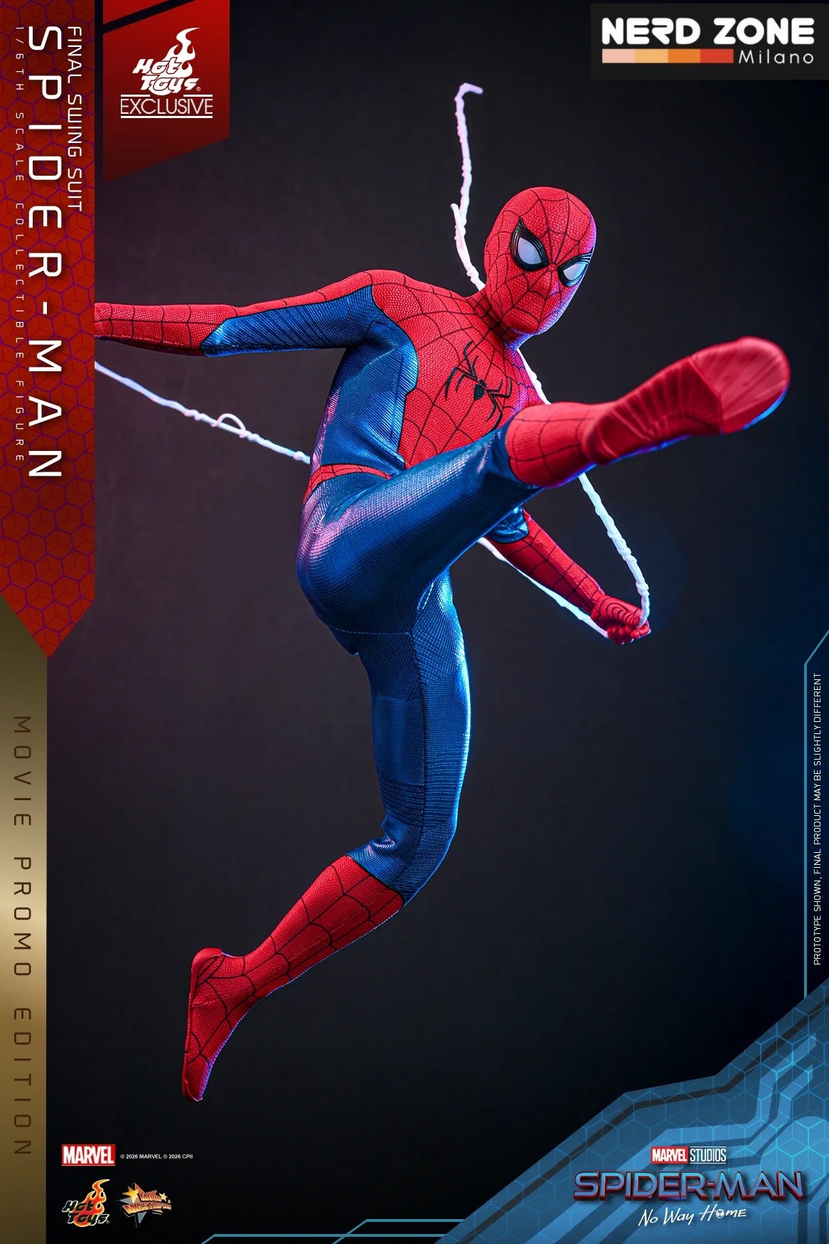 PRE ORDINE - HOT TOYS Spider-Man (Final Swing Suit) (Movie Promo Edition) Exclusive MMS862