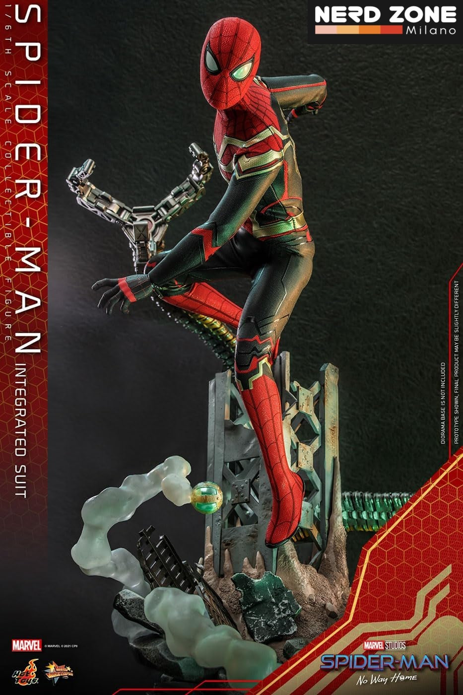 HOT TOYS - Spider-Man: No Way Home – Spider-Man (Integrated Suit) 29 cm MMS623