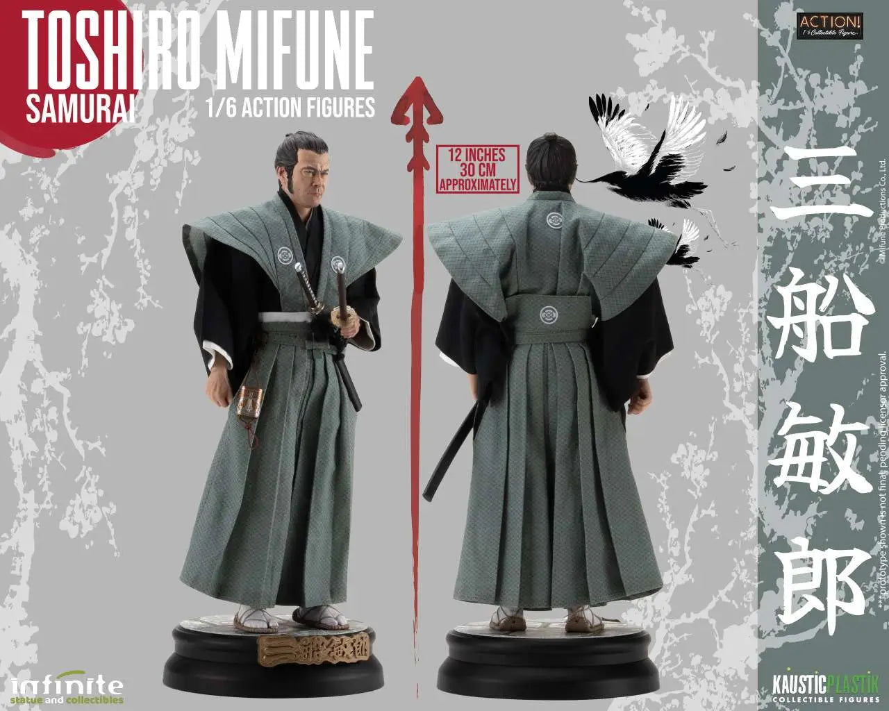 INFINITE STATUE - Toshiro Mifune Samurai 1/6 Action Figure