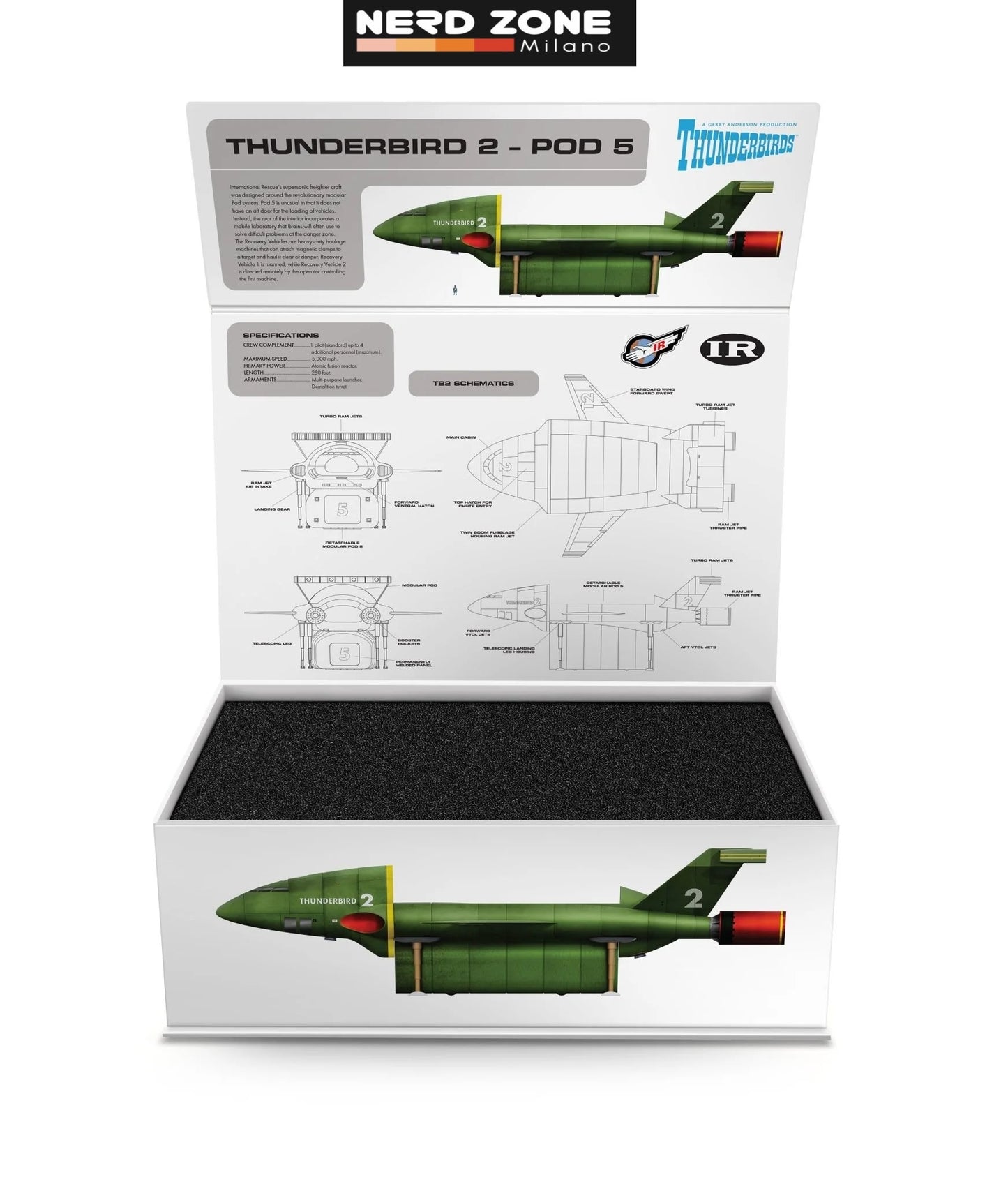 PRE ORDINE Anderson Entertainment Limited - Thunderbird T2 Die-cast Pod 5 Variant Replica