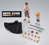 BANDAI - SH FIGUARTS - One Piece Shanks &amp; Monkey D Luffy Childhood