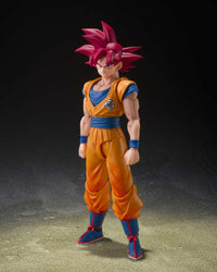 PRE ORDINE - BANDAI - S.H. FIGUARTS Dragon Ball Super Saiyan God Son Guko (God Aura) 15 cm