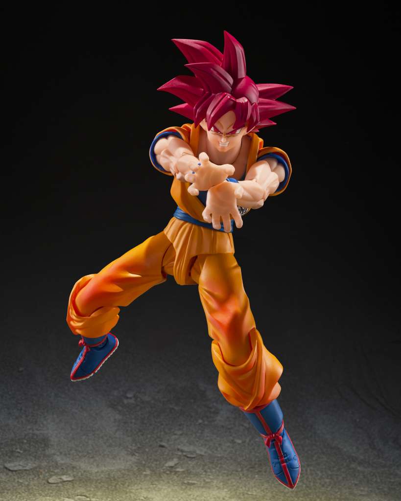 PRE ORDINE - BANDAI - S.H. FIGUARTS Dragon Ball Super Saiyan God Son Guko (God Aura) 15 cm