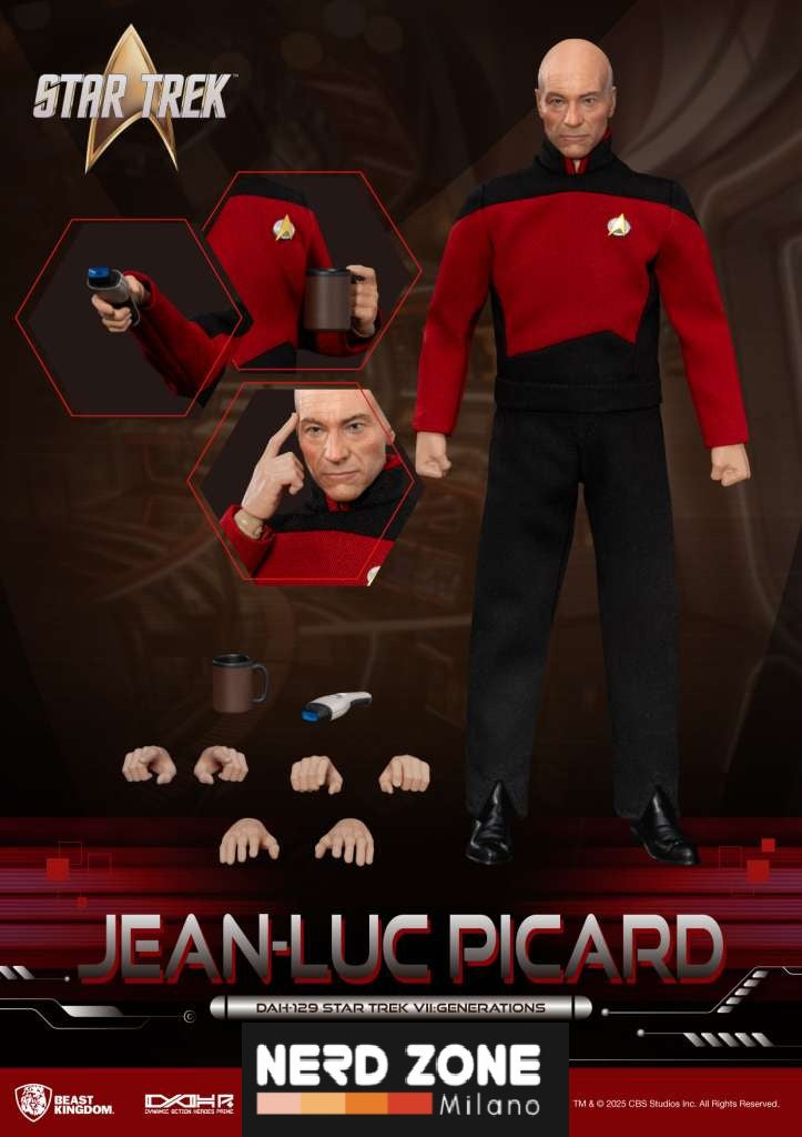 BEAST KINGDOM - Star trek VII Generations Jean Luc Picard Action Figure