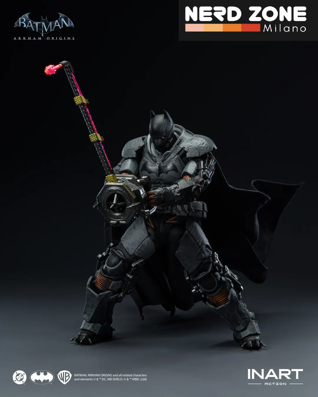 PRE ORDINE - INART Batman Arkham Origins Batman (xe Suit) 1/12 Action Figure