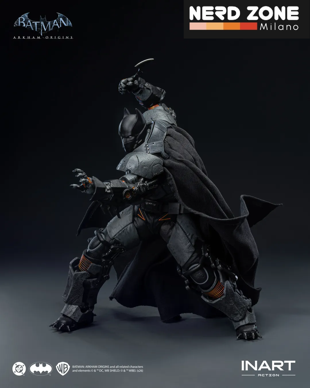 PRE ORDINE - INART Batman Arkham Origins Batman (xe Suit) 1/12 Action Figure