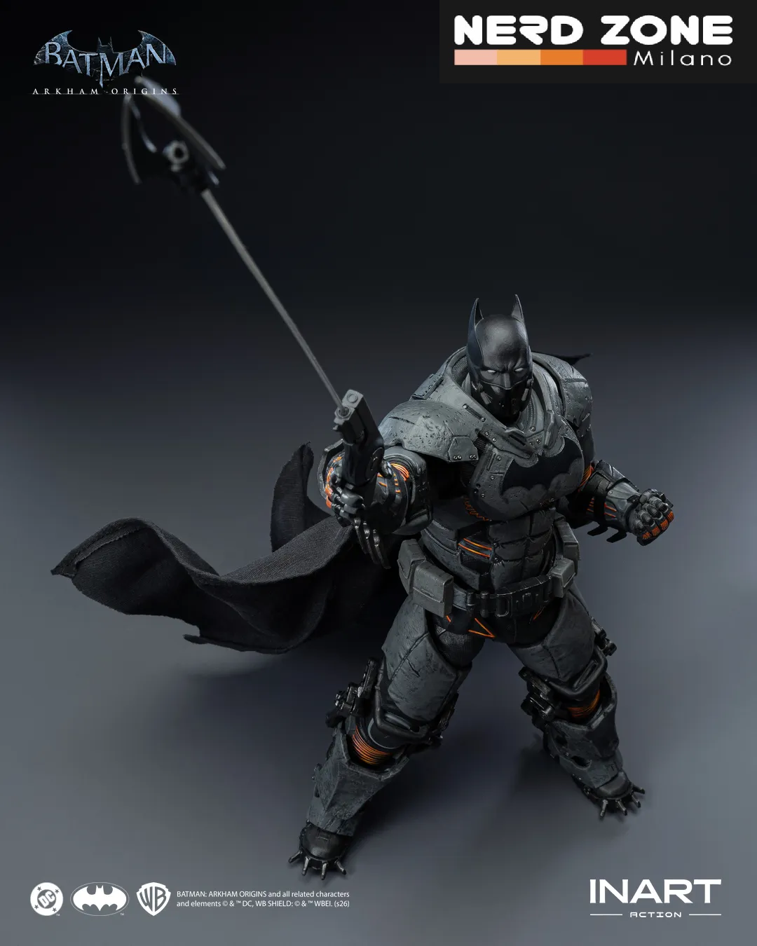 PRE ORDINE - INART Batman Arkham Origins Batman (xe Suit) 1/12 Action Figure