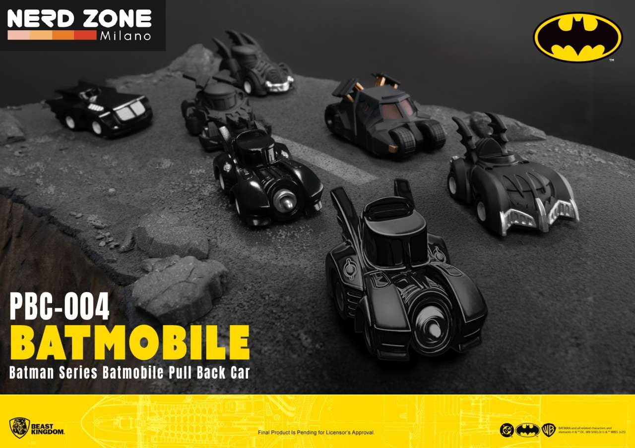 BEAST KINGDOM - Batman Batmobile Pull Back Car Blind Box Set
