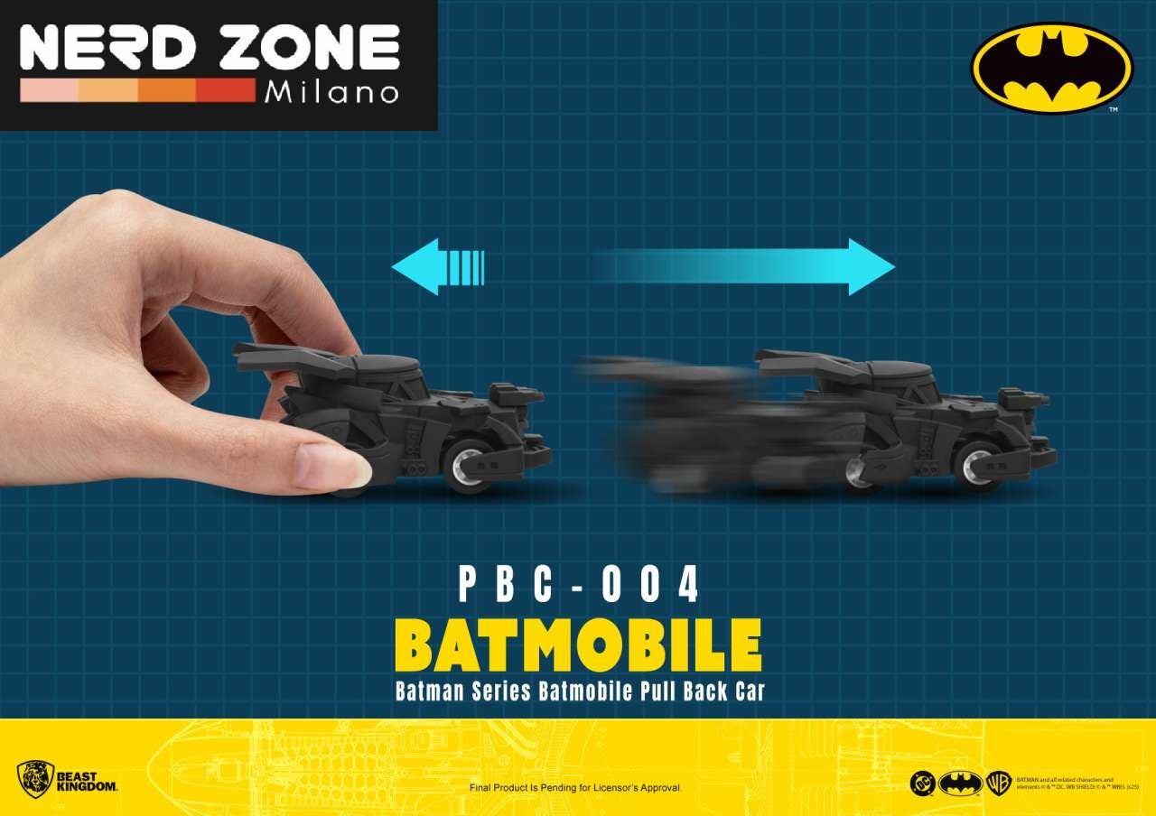 BEAST KINGDOM - Batman Batmobile Pull Back Car Blind Box Set