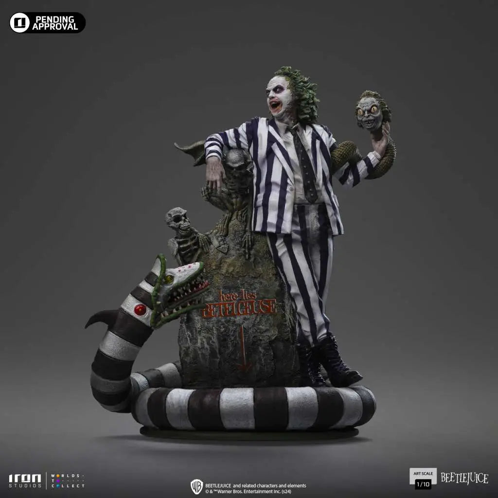 IRON STUDIOS Beetlejuice Art Scale Statue 1/10 Beetlejuice 19 cm