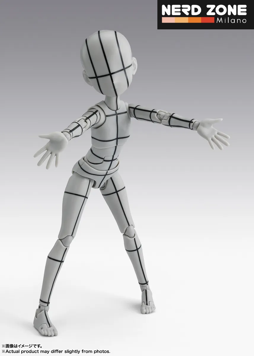 PRE ORDINE - BANDAI - Body-chan Ken Sugimori Edition Wireframe (gray) Shf