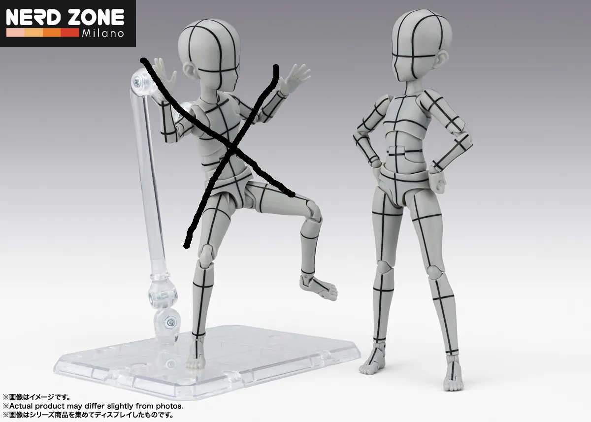 PRE ORDINE - BANDAI - Body-chan Ken Sugimori Edition Wireframe (gray) Shf