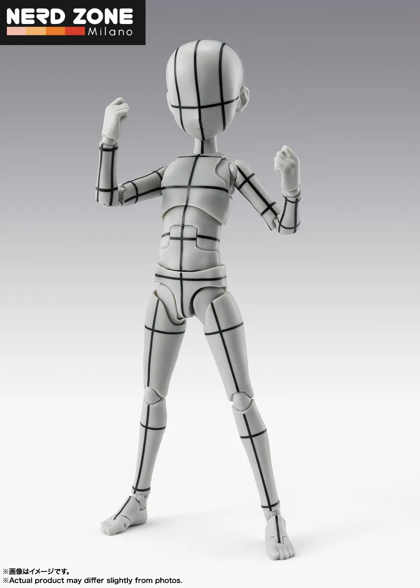 PRE ORDINE - BANDAI - Body-kun Ken Sugimori Edition Wireframe(gray) Shf
