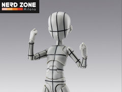 PRE ORDINE - BANDAI - Body-kun Ken Sugimori Edition Wireframe(gray) Shf