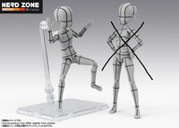 PRE ORDINE - BANDAI - Body-kun Ken Sugimori Edition Wireframe(gray) Shf