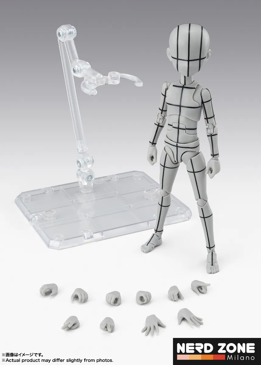 PRE ORDINE - BANDAI - Body-kun Ken Sugimori Edition Wireframe(gray) Shf