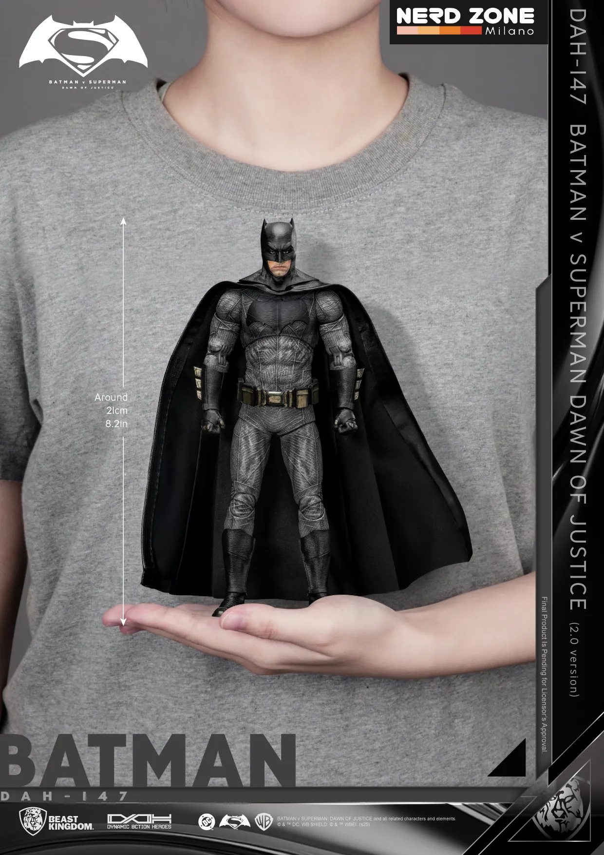 PRE ORDINE - BEAST KINGDOM - Bvs Dawn Of Justice Batman 2.0 Dah Figure
