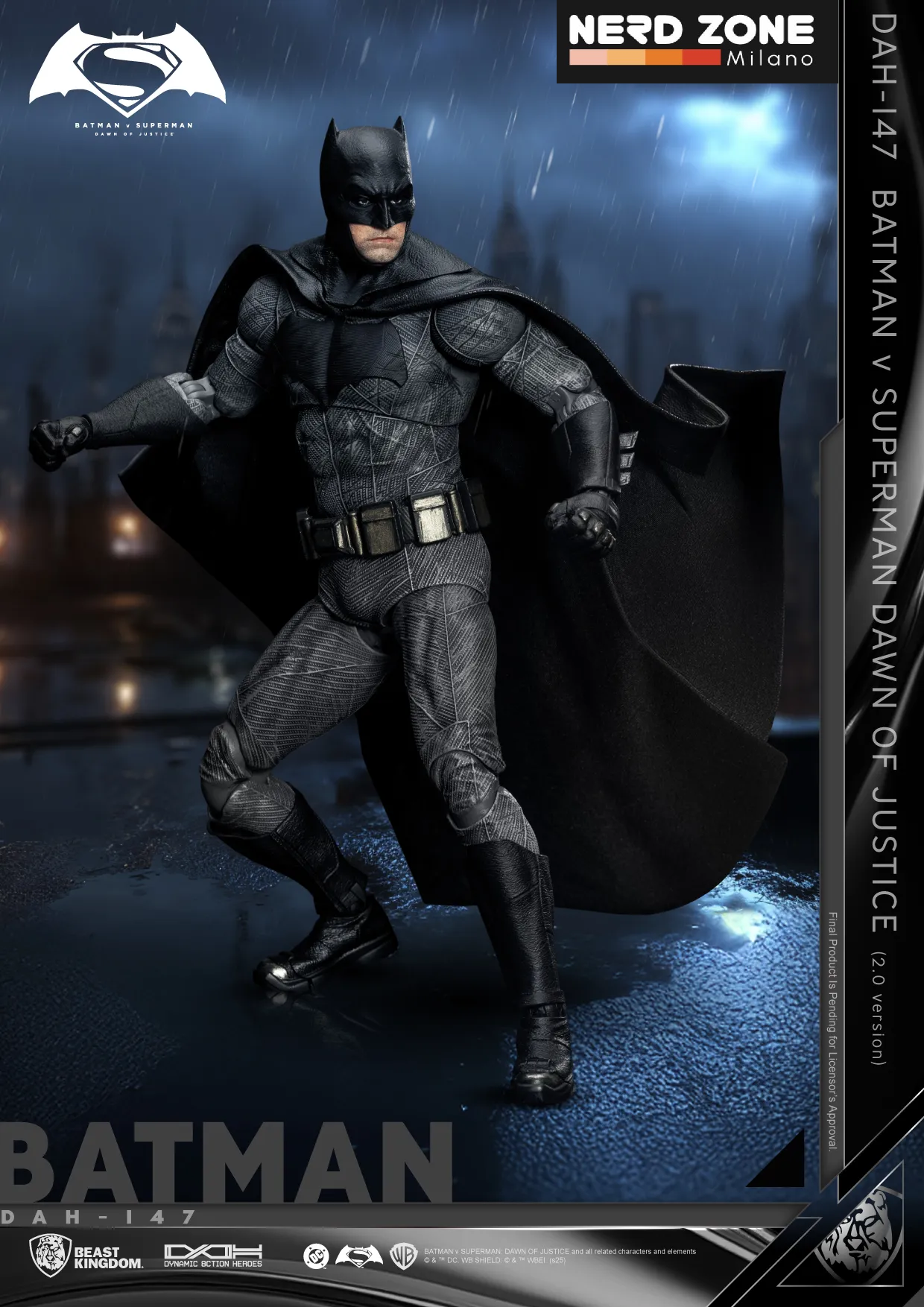 PRE ORDINE - BEAST KINGDOM - Bvs Dawn Of Justice Batman 2.0 Dah Figure