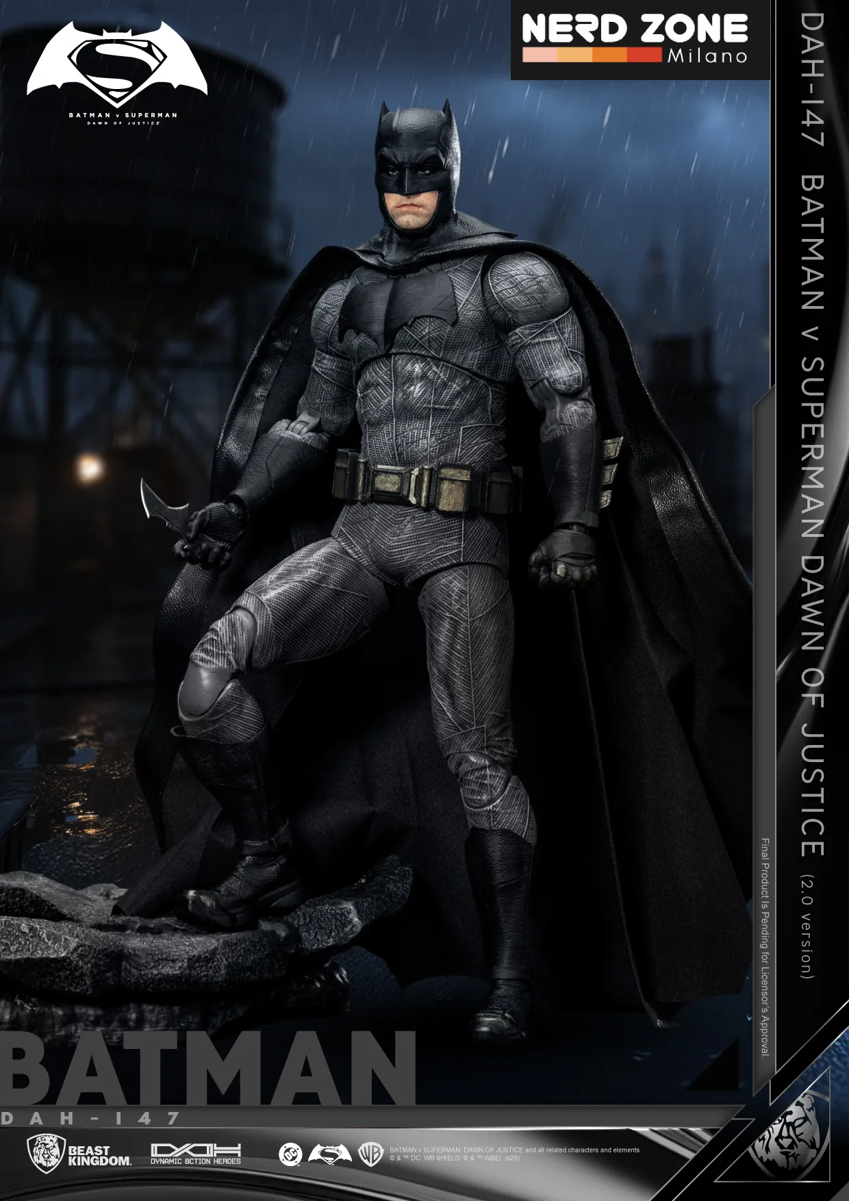 PRE ORDINE - BEAST KINGDOM - Bvs Dawn Of Justice Batman 2.0 Dah Figure