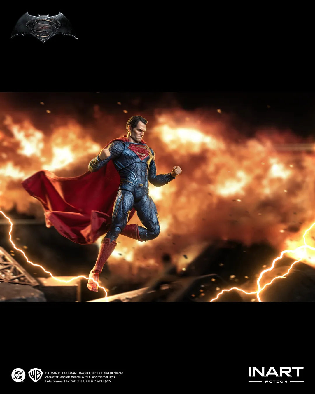 PRE ORDINE - INART Bvs Dawn Of Justice Superman 1/12 Action Figure