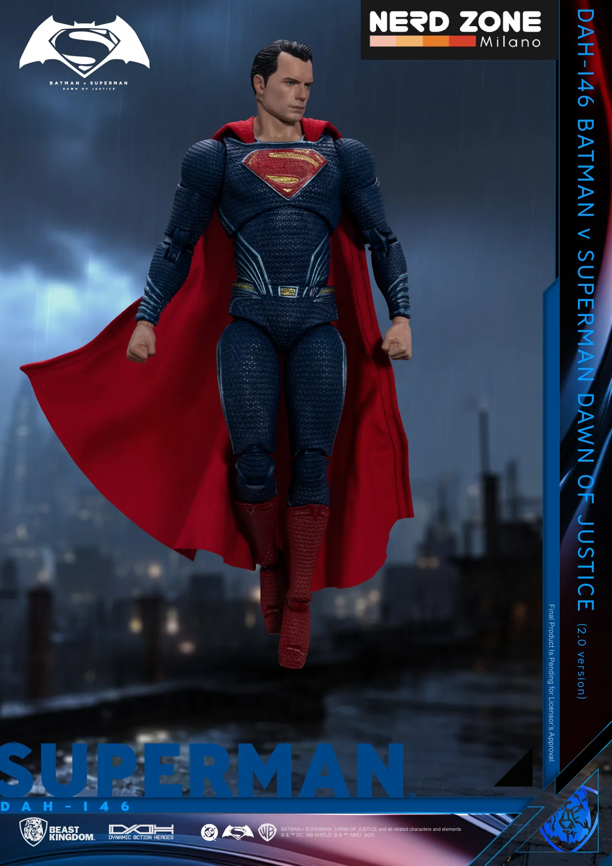 PRE ORDINE - BEAST KINGDOM - Bvs Dawn Of Justice Superman 2.0 Dah Figure