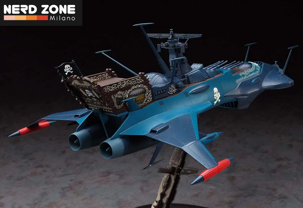 PRE ORDINE - HASEGAWA - Captain Harlock Space Pirate Battleship Arcadia Phantom Death Shadow 1/1500 Mk