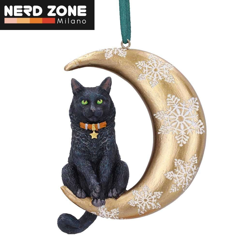 NEMESIS NOW - Cat Moon Hanging Ornament
