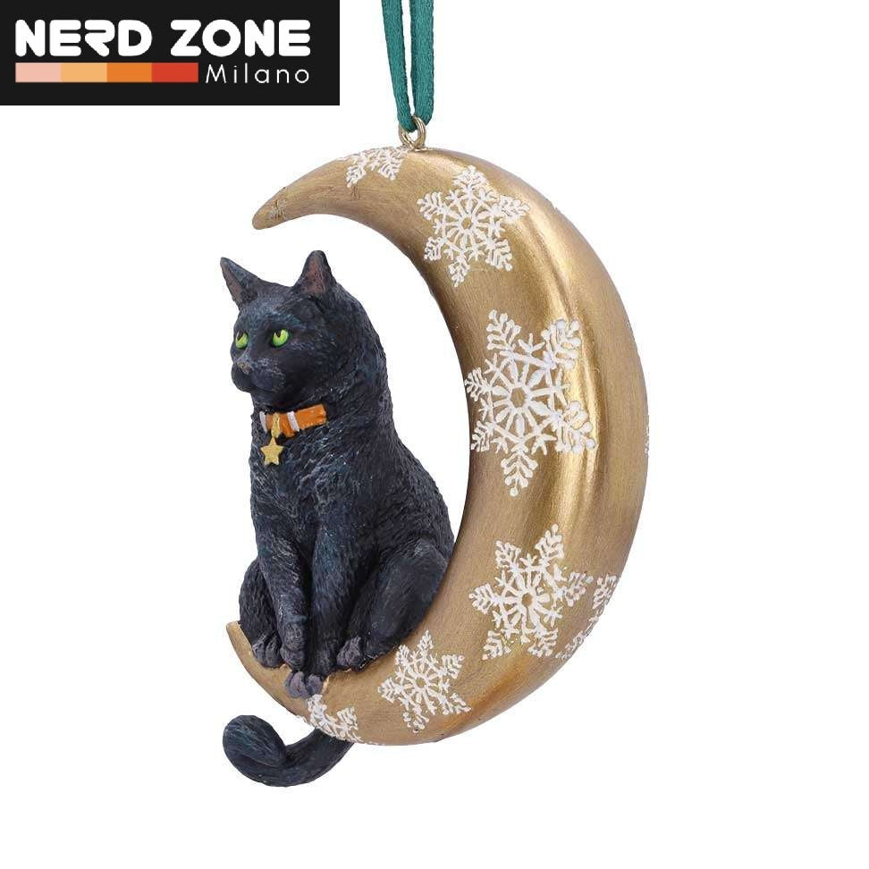 NEMESIS NOW - Cat Moon Hanging Ornament