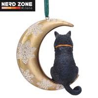 NEMESIS NOW - Cat Moon Hanging Ornament