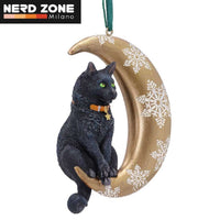 NEMESIS NOW - Cat Moon Hanging Ornament