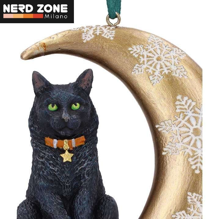 NEMESIS NOW - Cat Moon Hanging Ornament