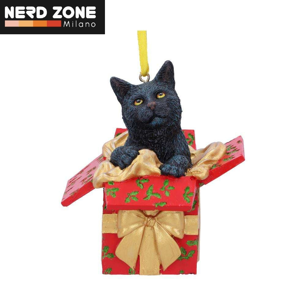 NEMESIS NOW - Cat Present Hanging Ornament