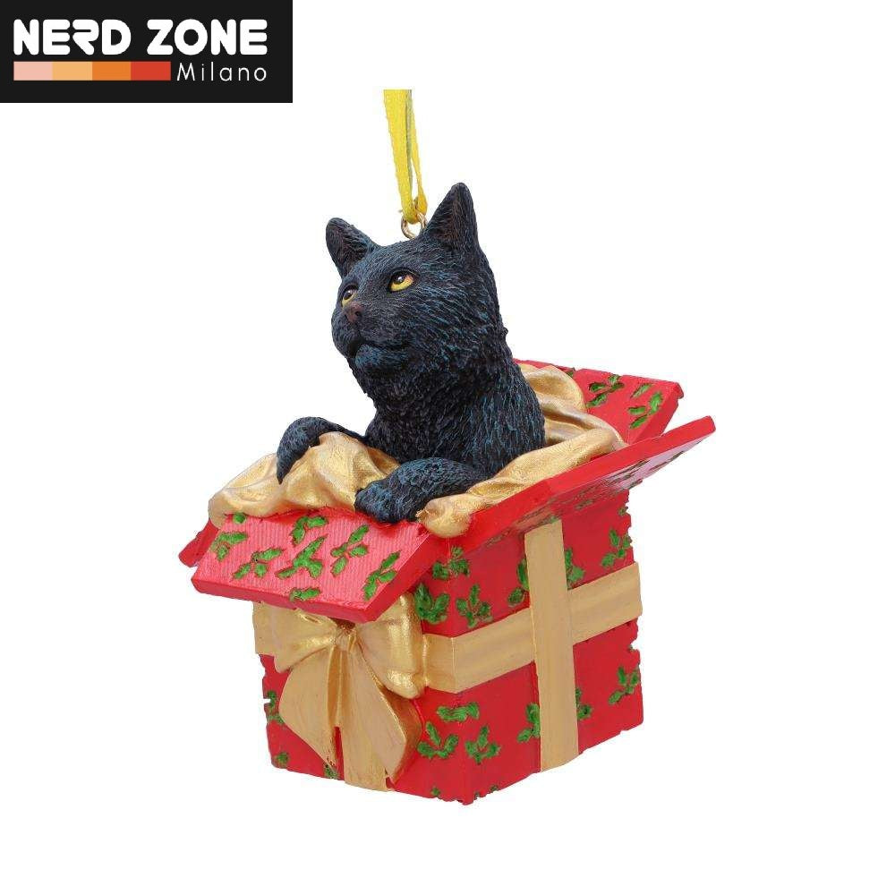 NEMESIS NOW - Cat Present Hanging Ornament