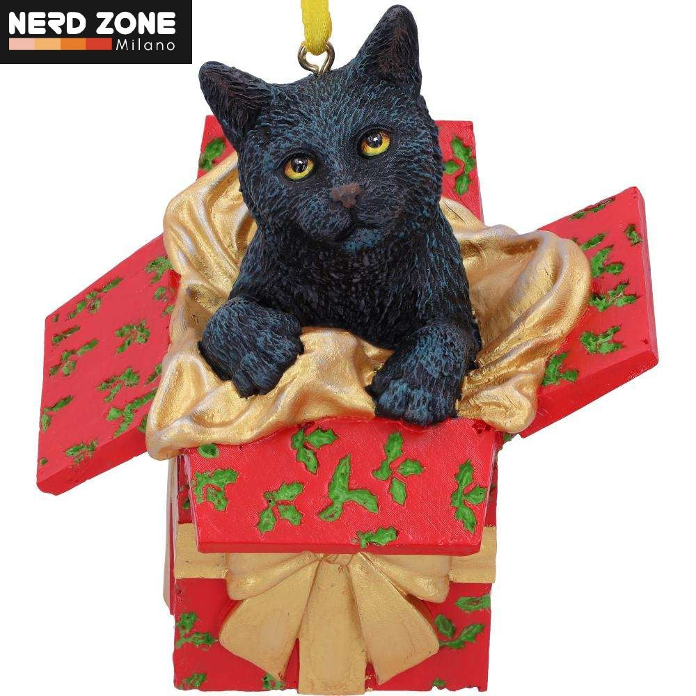 NEMESIS NOW - Cat Present Hanging Ornament