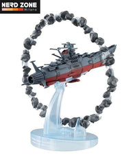 MEGAHOUSE - Cosmo Fleet Space Battleship Yamato 2022 Warrior W/ Asteroid Replica