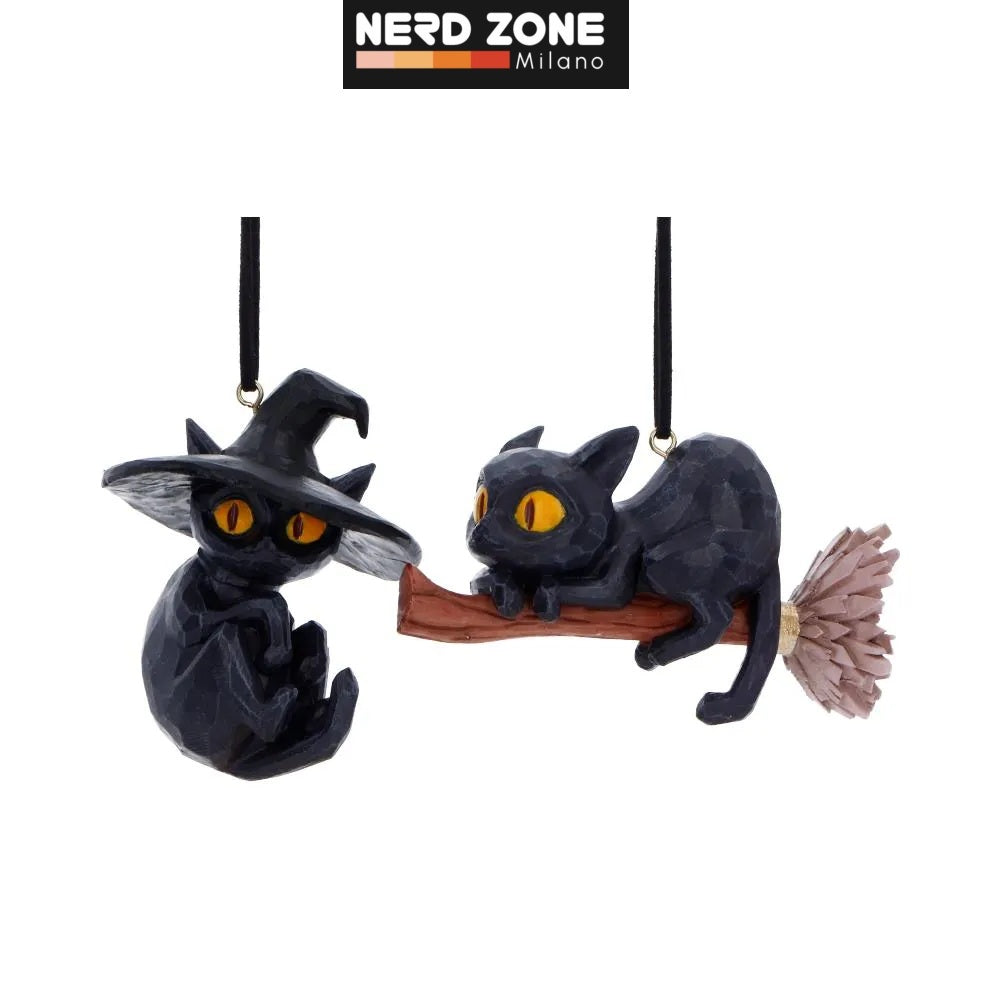 PRE ORDINE - NEMESIS NOW - Cats Curse & Claw Hanging Ornaments Set (2)
