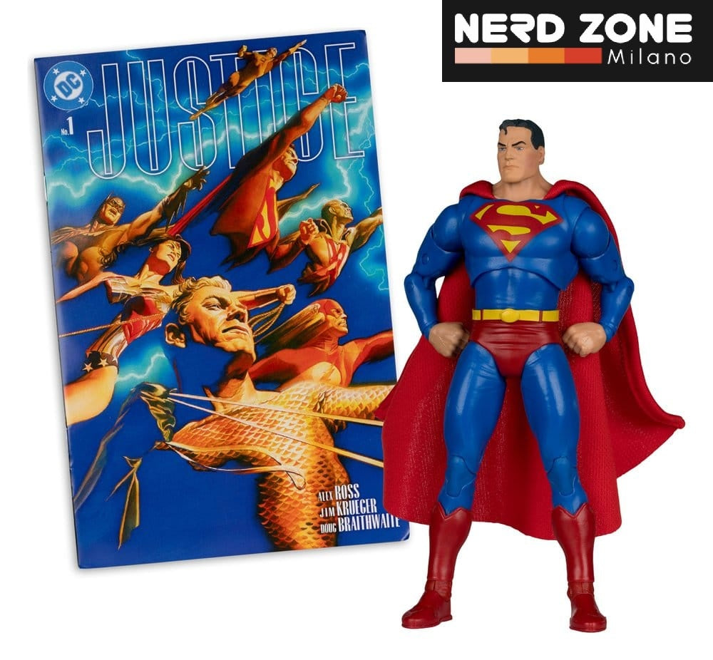 McFARLANE TOYS 2025 - DC Direct Page Punchers Action Figure Superman (Justice #1) (Red Platinum Edition) 19 cm