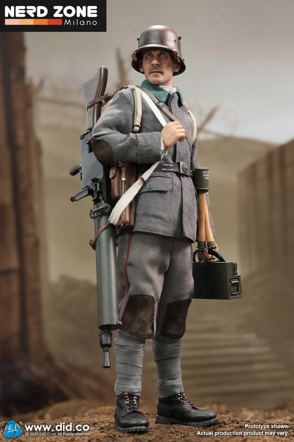 PRE ORDINE DID/3R - D11015 1/6 WWI German MG08 Gunner – Arthur
