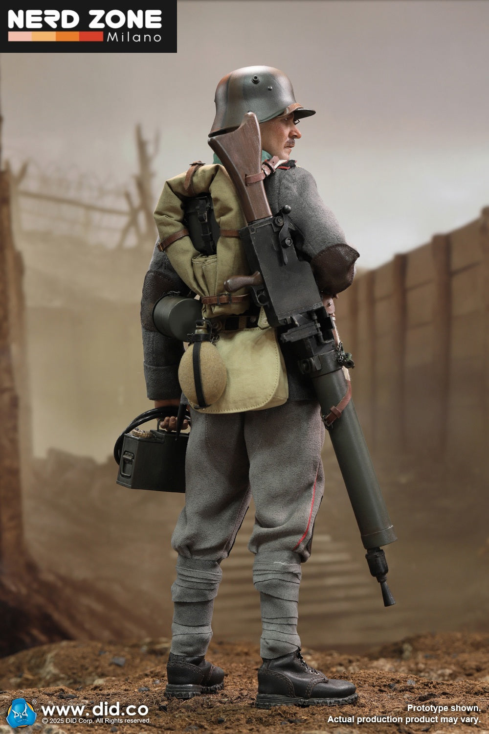 PRE ORDINE DID/3R - D11015 1/6 WWI German MG08 Gunner – Arthur