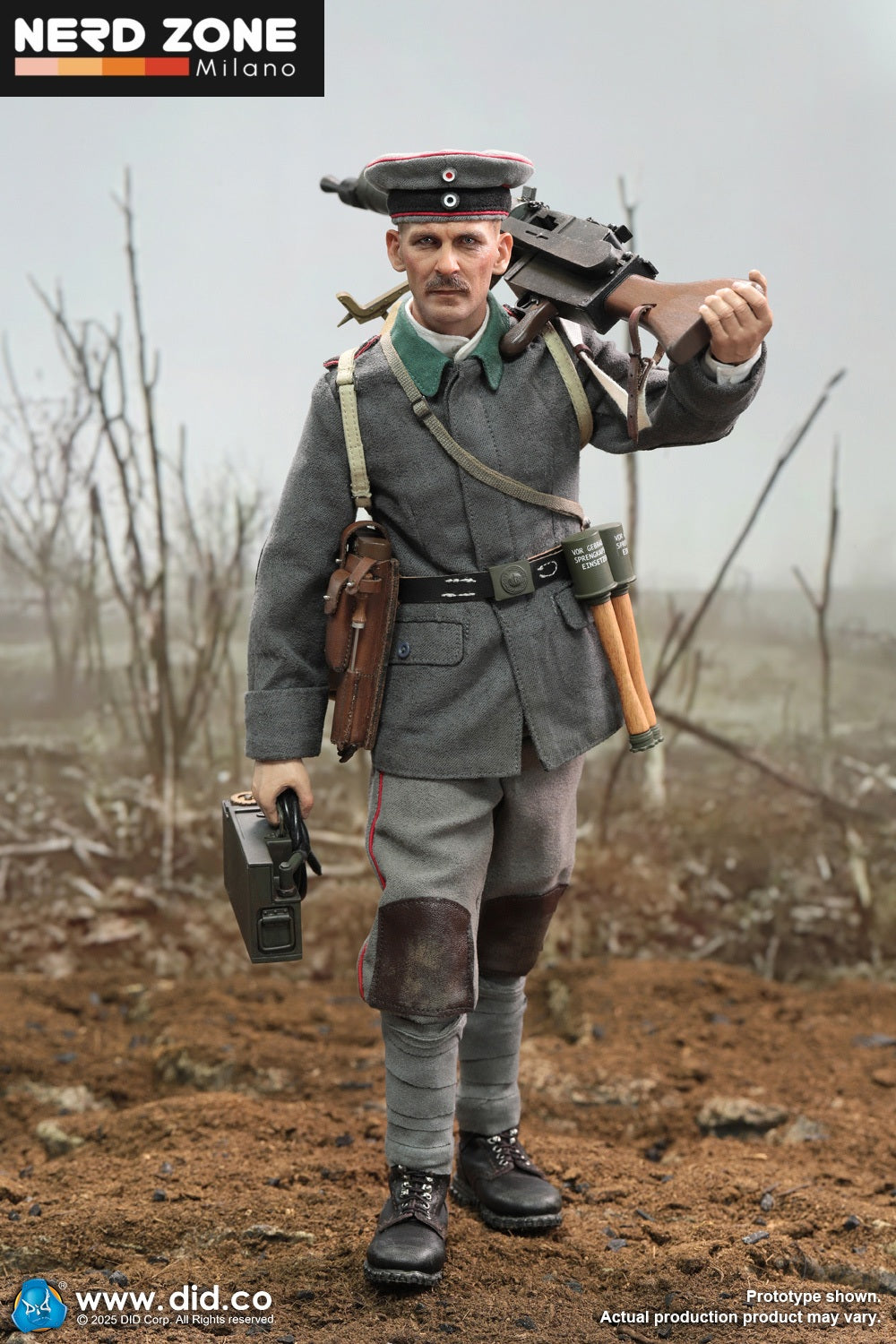 PRE ORDINE DID/3R - D11015 1/6 WWI German MG08 Gunner – Arthur