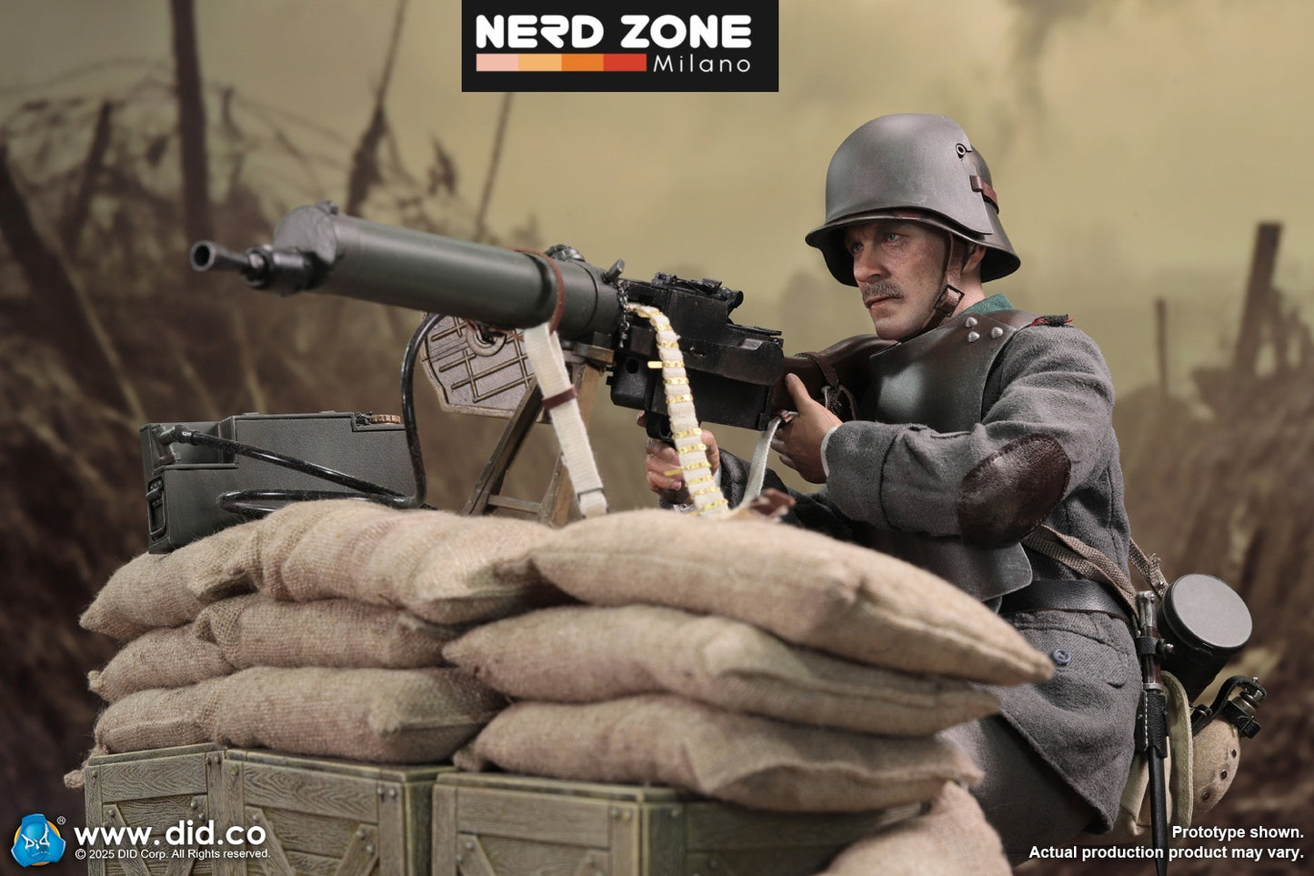 PRE ORDINE DID/3R - D11015 1/6 WWI German MG08 Gunner – Arthur