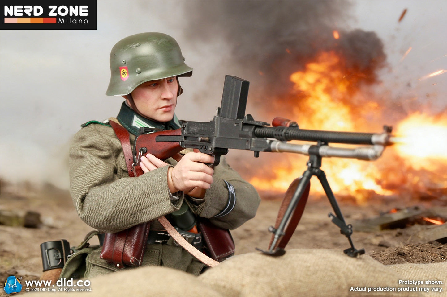 PRE ORDER DID - D80191 1/6 WWII German SS Polizei-Division ZB30 Gunner – Friedrich