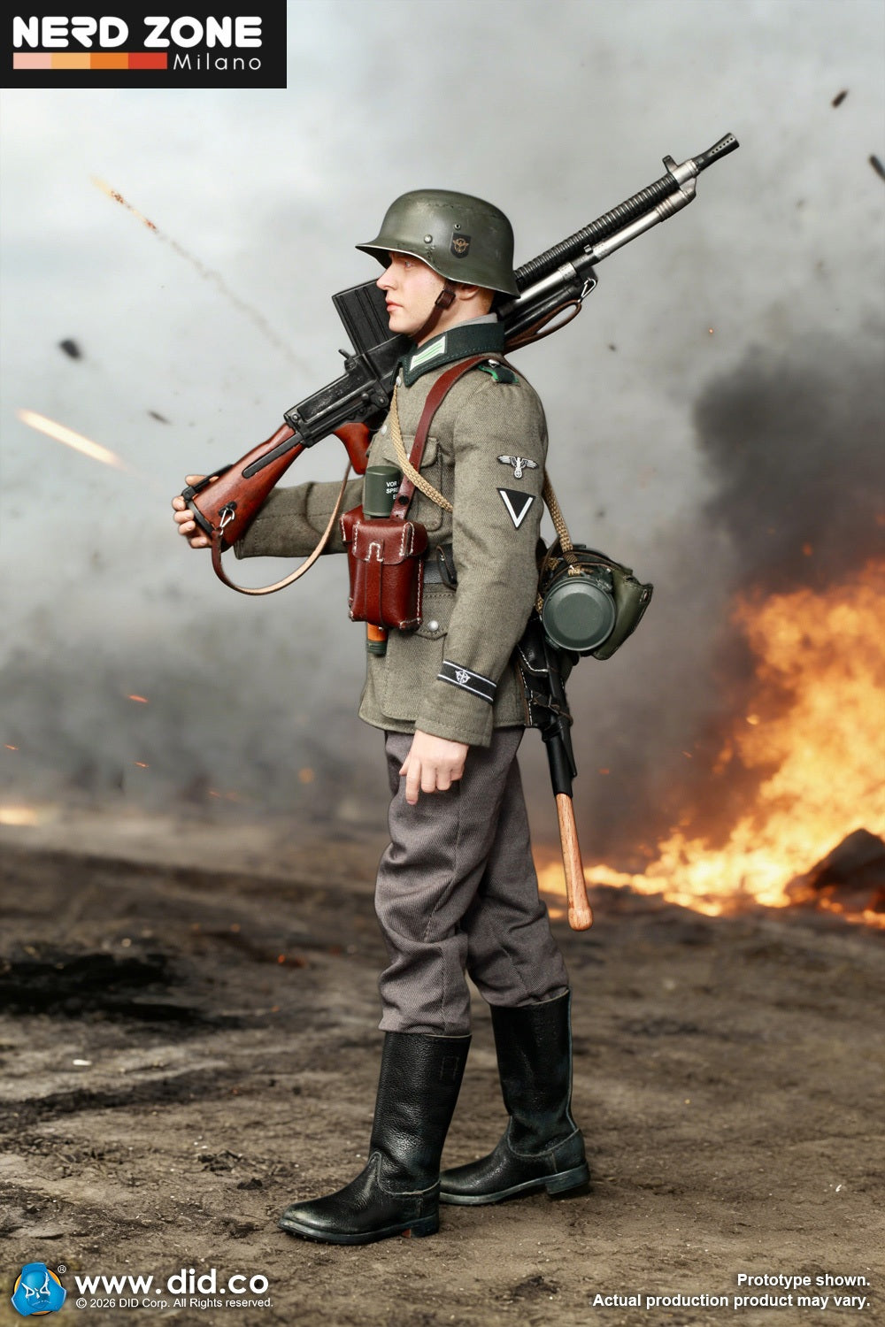 PRE ORDER DID - D80191 1/6 WWII German SS Polizei-Division ZB30 Gunner – Friedrich