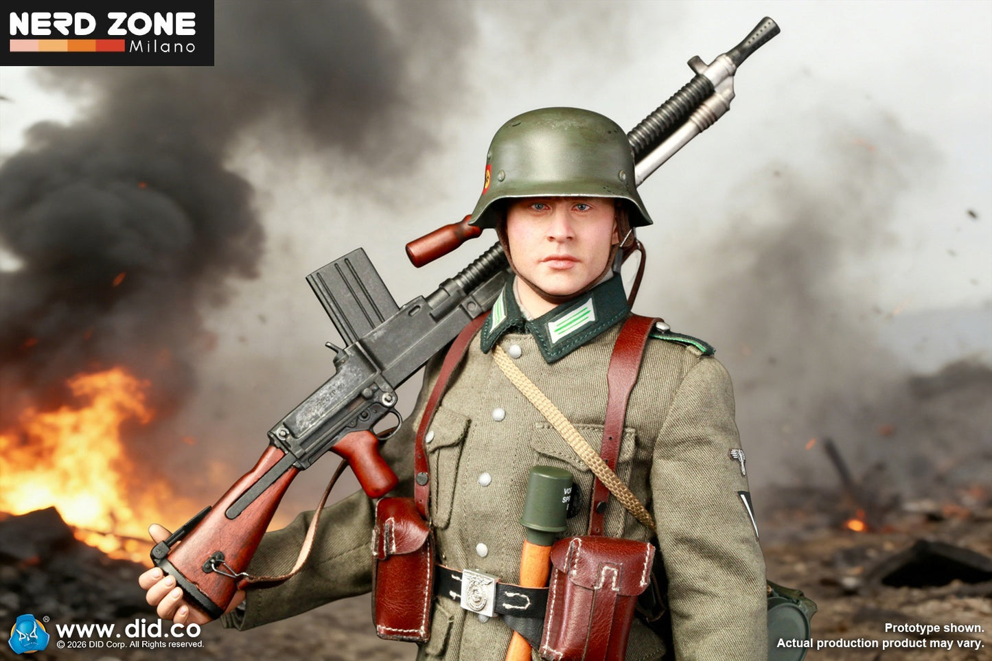PRE ORDER DID - D80191 1/6 WWII German SS Polizei-Division ZB30 Gunner – Friedrich